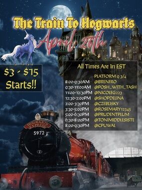 TRAIN TO HOGWARTS April 26th 🚂
